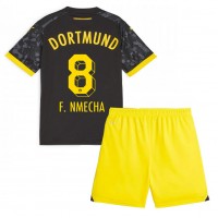 Camisa de Futebol Borussia Dortmund Felix Nmecha #8 Equipamento Secundário Infantil 2023-24 Manga Curta (+ Calças curtas)